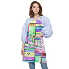 Colorful Pattern Pocket Apron by gasi