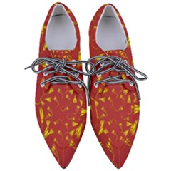 Background Pattern Texture Design Pointed Oxford Shoes