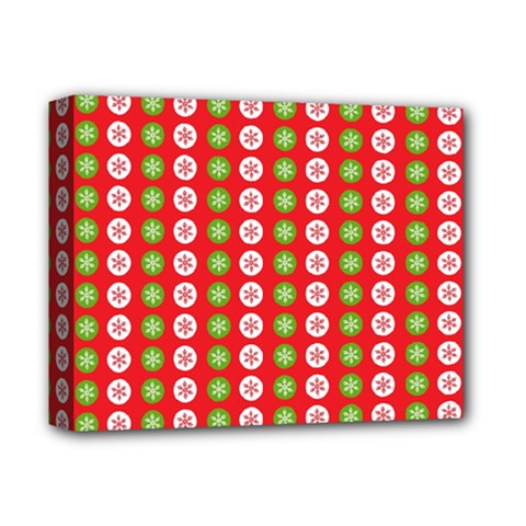 Festive Pattern Christmas Holiday Deluxe Canvas 14  X 11  (stretched)