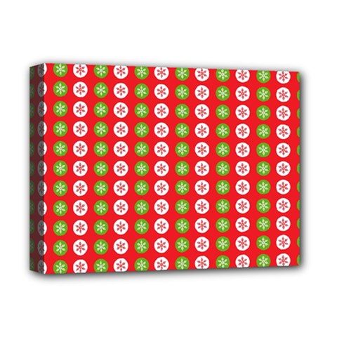 Festive Pattern Christmas Holiday Deluxe Canvas 16  X 12  (stretched) 