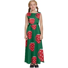 Christmas Coffee Kids  Satin Sleeveless Maxi Dress by designsbymallika