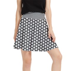 Abstract Background Pattern Geometric Waistband Skirt by Ravend