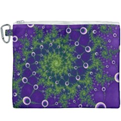 Fractal Spiral Abstract Background Canvas Cosmetic Bag (xxxl)