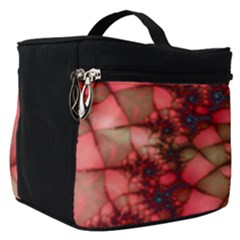 Fractals Abstract Art Red Spiral Make Up Travel Bag (small) by Ravend