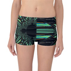 Art Pattern Abstract Design Reversible Boyleg Bikini Bottoms