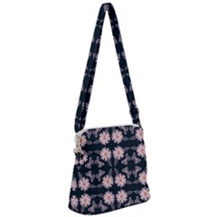 Flowers Daisies Spring Summer Zipper Messenger Bag by Ravend