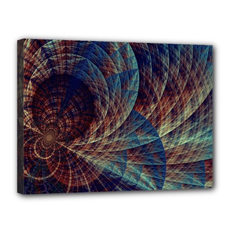 Fractal Abstract Art Canvas 16  X 12  (stretched) by Ravend