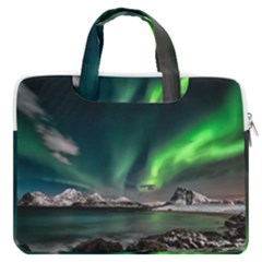 Aurora Borealis Photo Macbook Pro 13  Double Pocket Laptop Bag