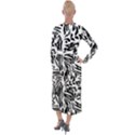 Abstract Painting Velvet Maxi Wrap Dress View2