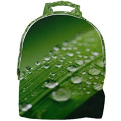 Green Water Leaf Mini Full Print Backpack by artworkshop