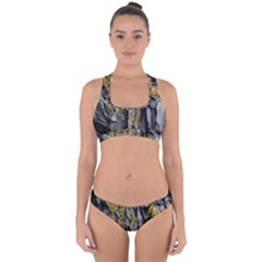 Rock Wall Crevices  Cross Back Hipster Bikini Set by artworkshop