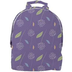 Seamless Pattern Floral Background Violet Background Mini Full Print Backpack by artworkshop