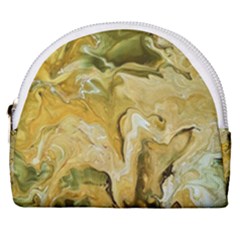 Kaleido Art Gold Horseshoe Style Canvas Pouch by kaleidomarblingart