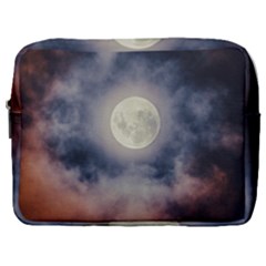 Dark Full Moonscape Midnight Scene Make Up Pouch (large) by dflcprintsclothing