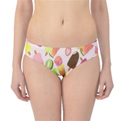 Ice Cream Pattern Piink Hipster Bikini Bottoms by PaperDesignNest