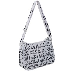 Sanscrit Pattern Design Zip Up Shoulder Bag by dflcprintsclothing