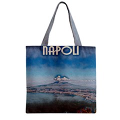 Napoli - Vesuvio Zipper Grocery Tote Bag by ConteMonfrey