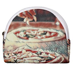 Naples Pizza On The Making Horseshoe Style Canvas Pouch by ConteMonfrey