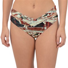 Naples Pizza On The Making Double Strap Halter Bikini Bottom by ConteMonfrey