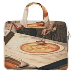Let`s Make Pizza Macbook Pro 16  Double Pocket Laptop Bag  by ConteMonfrey