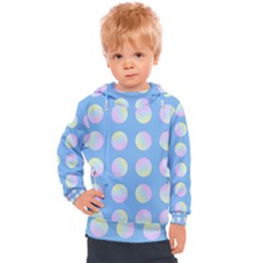 Abstract Stylish Design Pattern Blue Kids  Hooded Pullover by brightlightarts