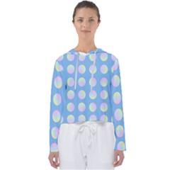 Abstract Stylish Design Pattern Blue Women s Slouchy Sweat by brightlightarts