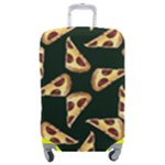 Pizza Slices Pattern Green Luggage Cover (Medium)