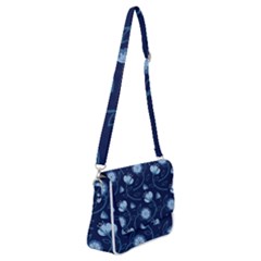 Flower Shoulder Bag With Back Zipper