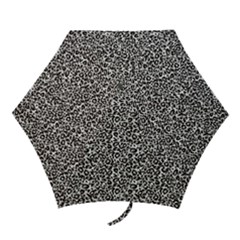 Black Cheetah Skin Mini Folding Umbrellas by Sparkle