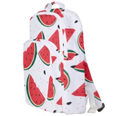 Watermelon Seamless Pattern Double Compartment Backpack