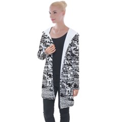 Old Civilization Longline Hooded Cardigan by ConteMonfrey
