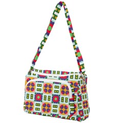 Shapes In Shapes 2                                                               Front Pocket Crossbody Bag by LalyLauraFLM