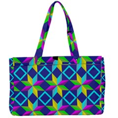 Colorful Stars Pattern                                                                  Canvas Work Bag by LalyLauraFLM