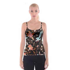 Vintage Floral Pattern Spaghetti Strap Top by Valentinaart
