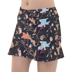 Vintage Floral Pattern Classic Tennis Skirt