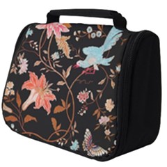 Vintage Floral Pattern Full Print Travel Pouch (big)