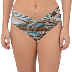 Alone On Gardasee, Italy  Double Strap Halter Bikini Bottom by ConteMonfrey
