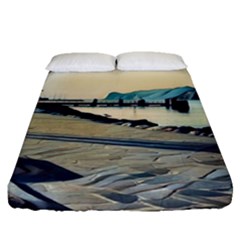 A Walk On Gardasee, Italy  Fitted Sheet (queen Size) by ConteMonfrey
