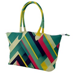 Pattern Abstract Geometric Design Canvas Shoulder Bag by Jancukart