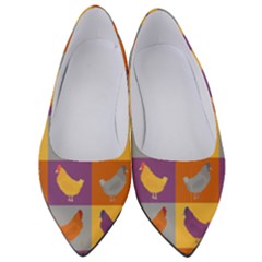 Chickens Pixel Pattern - Version 1a Women s Low Heels by wagnerps