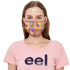 Chickens Pixel Pattern - Version 1a Cloth Face Mask (adult)