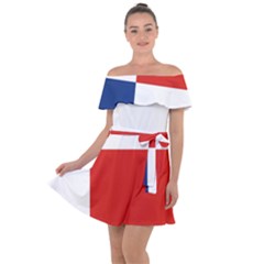 Banskobystricky Flag Off Shoulder Velour Dress by tony4urban