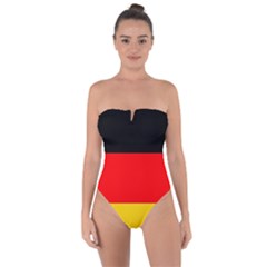 Germany Tie Back One Piece Swimsuit by tony4urban