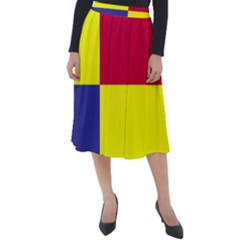 Kosicky Flag Classic Velour Midi Skirt  by tony4urban