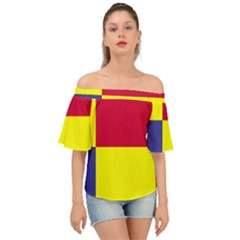 Kosicky Flag Off Shoulder Short Sleeve Top by tony4urban