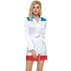 Crimea Flag Long Sleeve Satin Robe by tony4urban