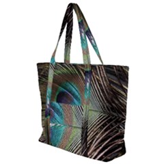Peacock Zip Up Canvas Bag by StarvingArtisan