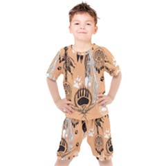 Indian2 Kids  Tee And Shorts Set