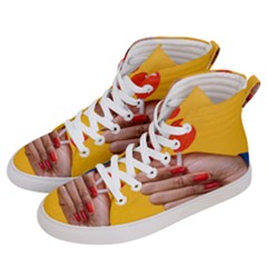 Valentine Day Lolly Candy Heart Men s Hi-top Skate Sneakers by artworkshop