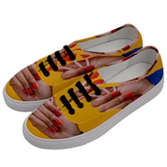 Valentine Day Lolly Candy Heart Men s Classic Low Top Sneakers by artworkshop